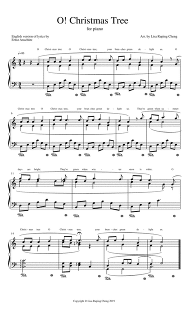 O Christmas Tree (arr. Lisa Ruping Cheng)