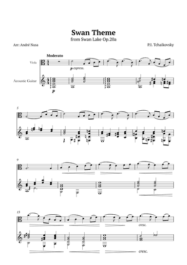 Swan Lake (arr. André Nusa)