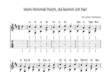 Vom Himmel hoch, da komm ich her (arr. Bettina Schipp)