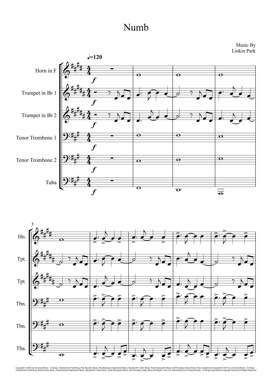 Numb (arr. João Marcos Maciel)