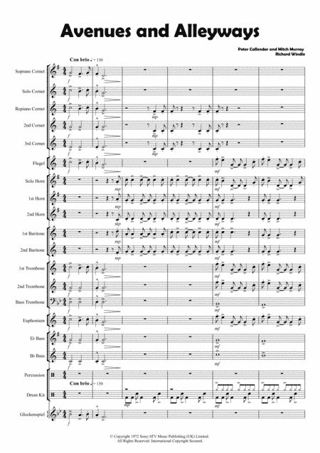 Avenues & Alleyways (arr. Richard Windle)