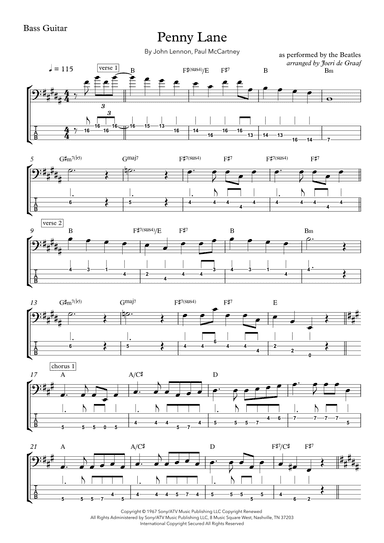 Penny Lane (arr. Joeri de Graaf)