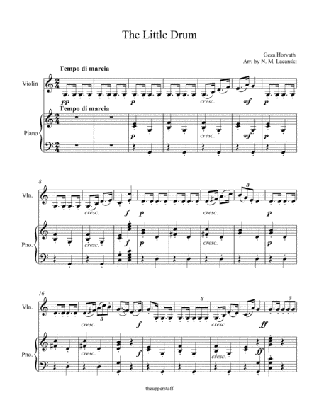 The Little Drum (arr. Nick Lacanski)
