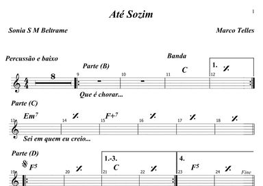 Até Sozim (arr. Sônia S M Beltrame)