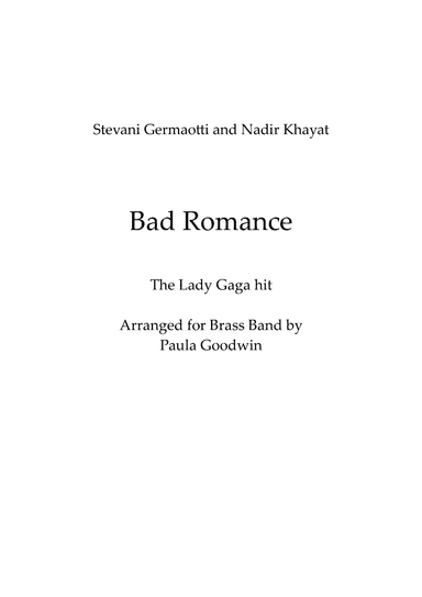 Bad Romance (arr. Paula Goodwin)