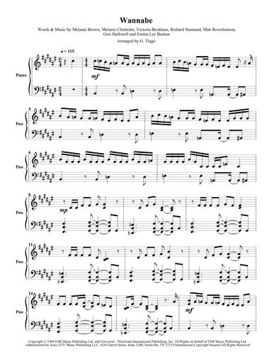 Wannabe (arr. G. Tiago)