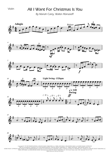 All I Want For Christmas Is You (arr. Ygor Nunes)
