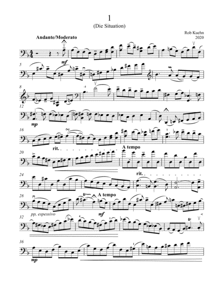 Suite for Solo Cello 1. Die Situation