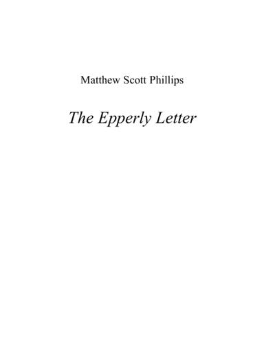 The Epperly Letter