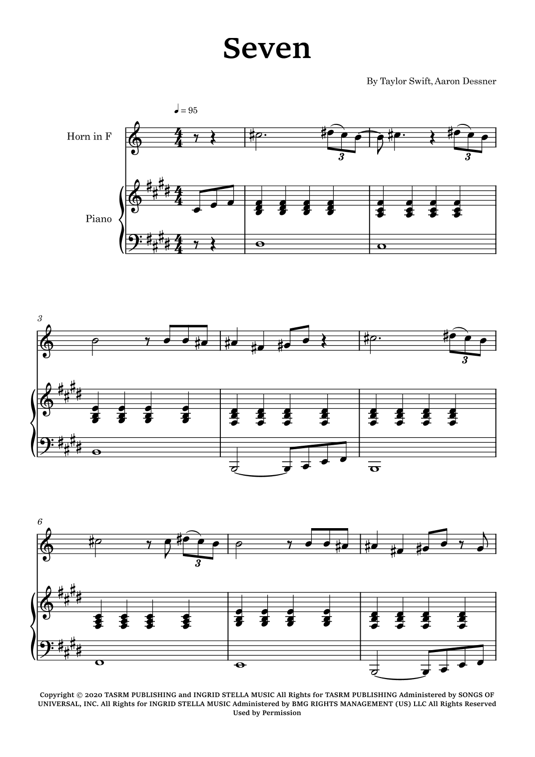 Seven (arr. Glauco Fernandes)