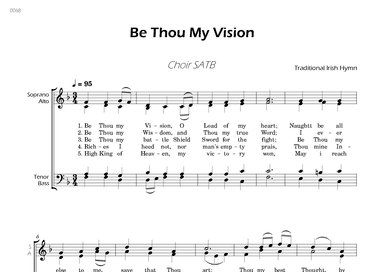 Be Thou My Vision - Choir SATB (arr. César Madeira)