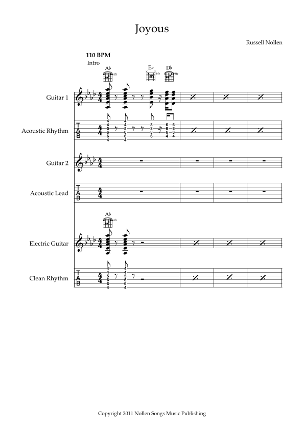 Joyous - Score Only