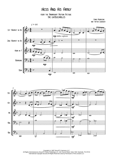 Ness And His Family from the Paramount Motion Picture THE UNTOUCHABLES (arr. Viktor Lindholm)