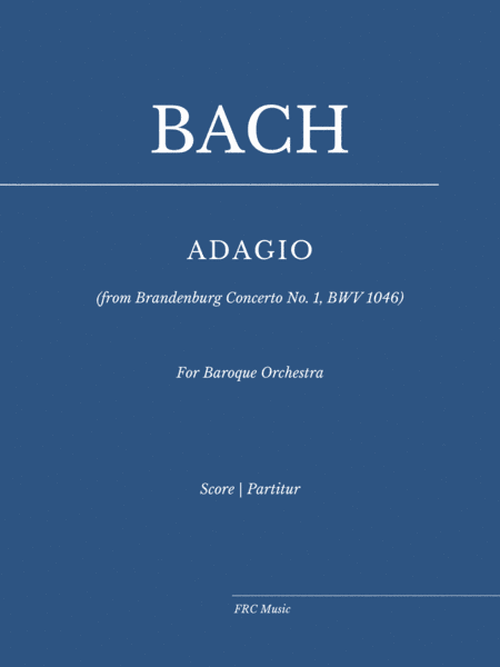 ADAGIO from Brandenburg Concerto No. 1, BWV 1046 (arr. Flavio Regis Cunha)