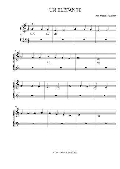 Un Elefante (arr. Centro Musical Base)