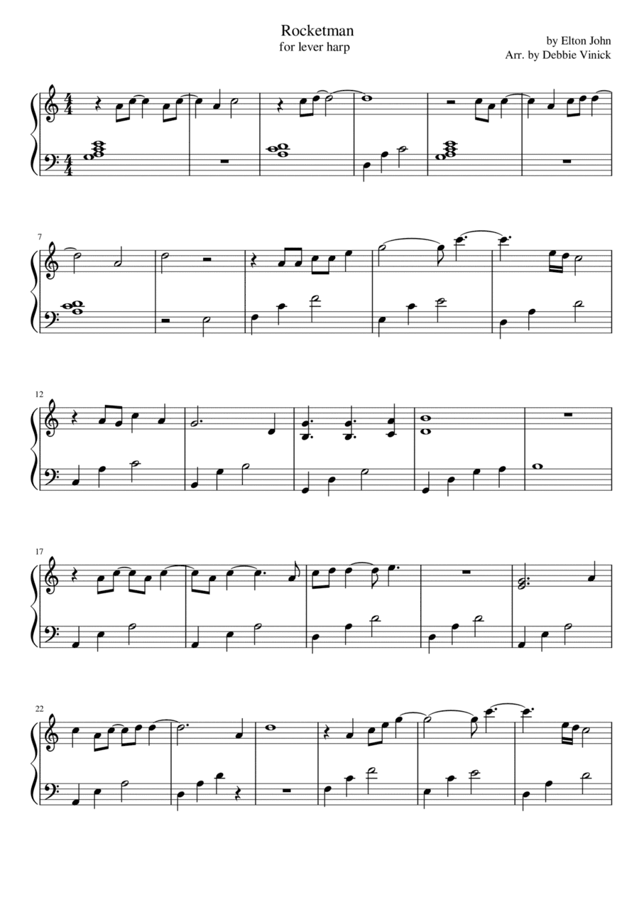 Rocketman (arr. Debbie Vinick)