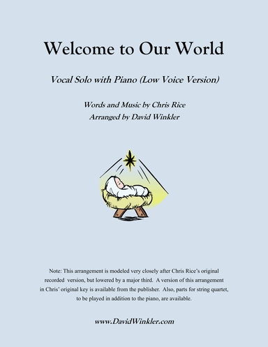 Welcome To Our World (arr. David Winkler)