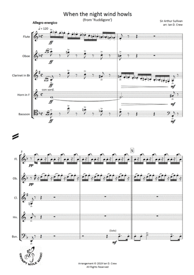 When the night wind howls (arr. Ian D. Crew)