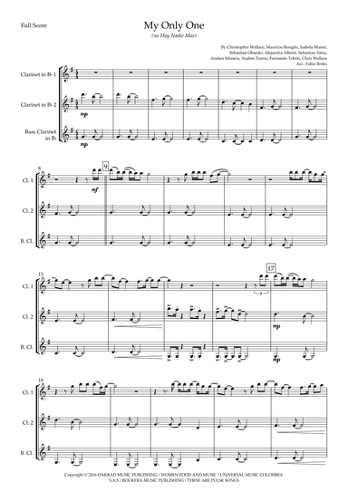 My Only One (no Hay Nadie Mas) (arr. Ottirb Sage)