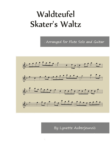 Skater’s Waltz - Flute Solo with Guitar Chords (arr. Lynette Auberjeunois)