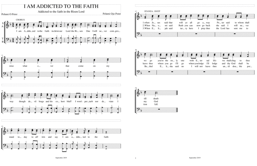 I am addicted to the Faith