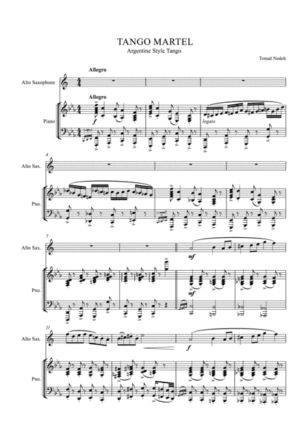 Tomaz Nedoh: Tango Martel