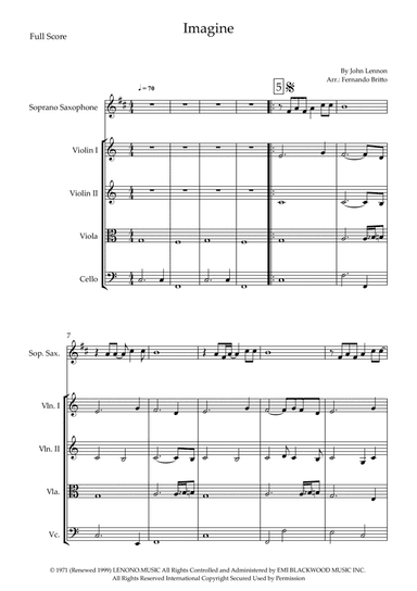 Imagine (arr. Fernando Britto)