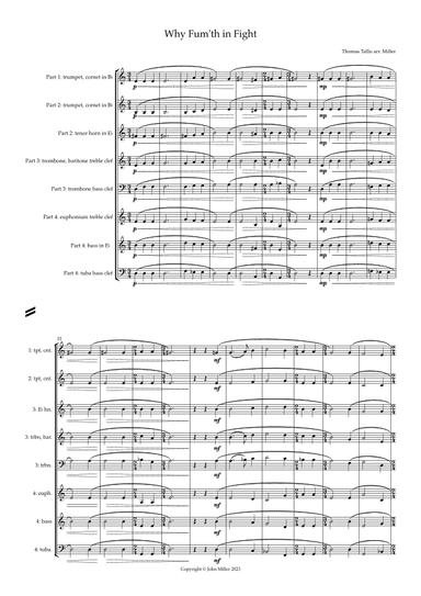 Why Fum'th in Fight (arr. John Miller)