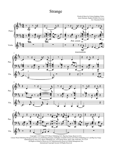 Strange (arr. Cheyenne Elwell)