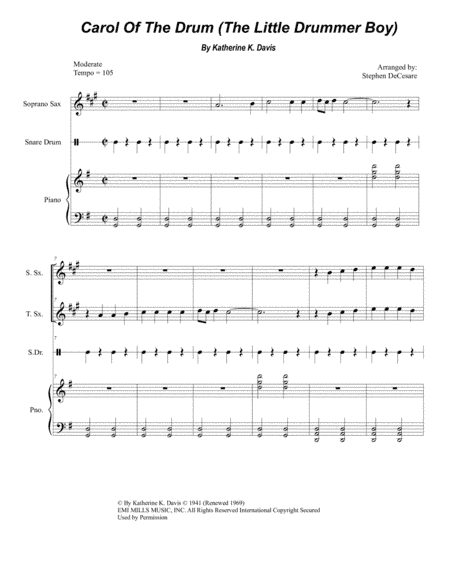 Carol Of The Drum (arr. Stephen DeCesare)