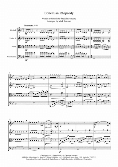 Bohemian Rhapsody (arr. Mark Lansom)