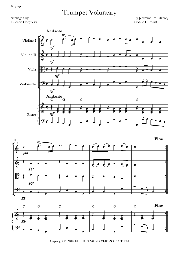 Trumpet Voluntary (arr. Gildson Cerqueira)
