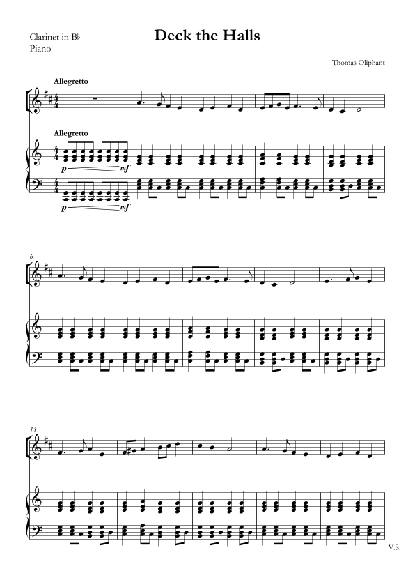 Deck the Halls (arr. SMMUS)