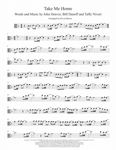Take Me Home, Country Roads (arr. Kevin Busse)