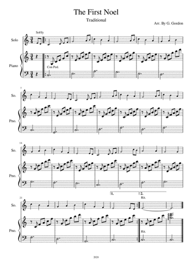 The First Noel (arr. G. Gordon)