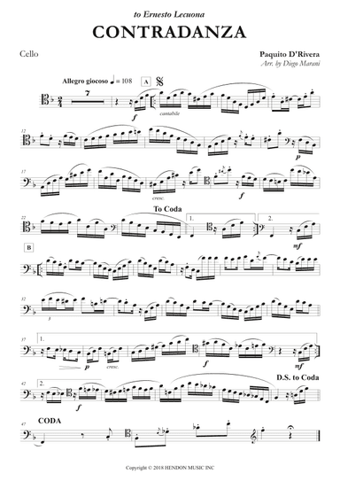 Contradanza - Duo (arr. Diego Marani)