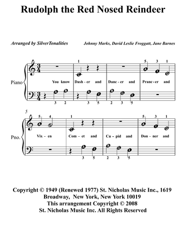 Rudolph The Red-nosed Reindeer (arr. SilverTonalities)