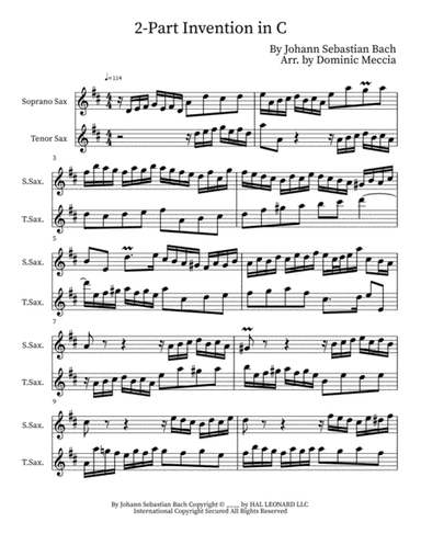 Two-part Invention In C (arr. Dominic Meccia)