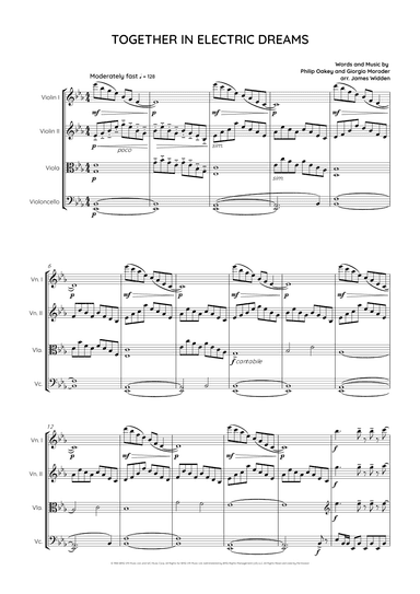 Together In Electric Dreams (arr. James Widden)