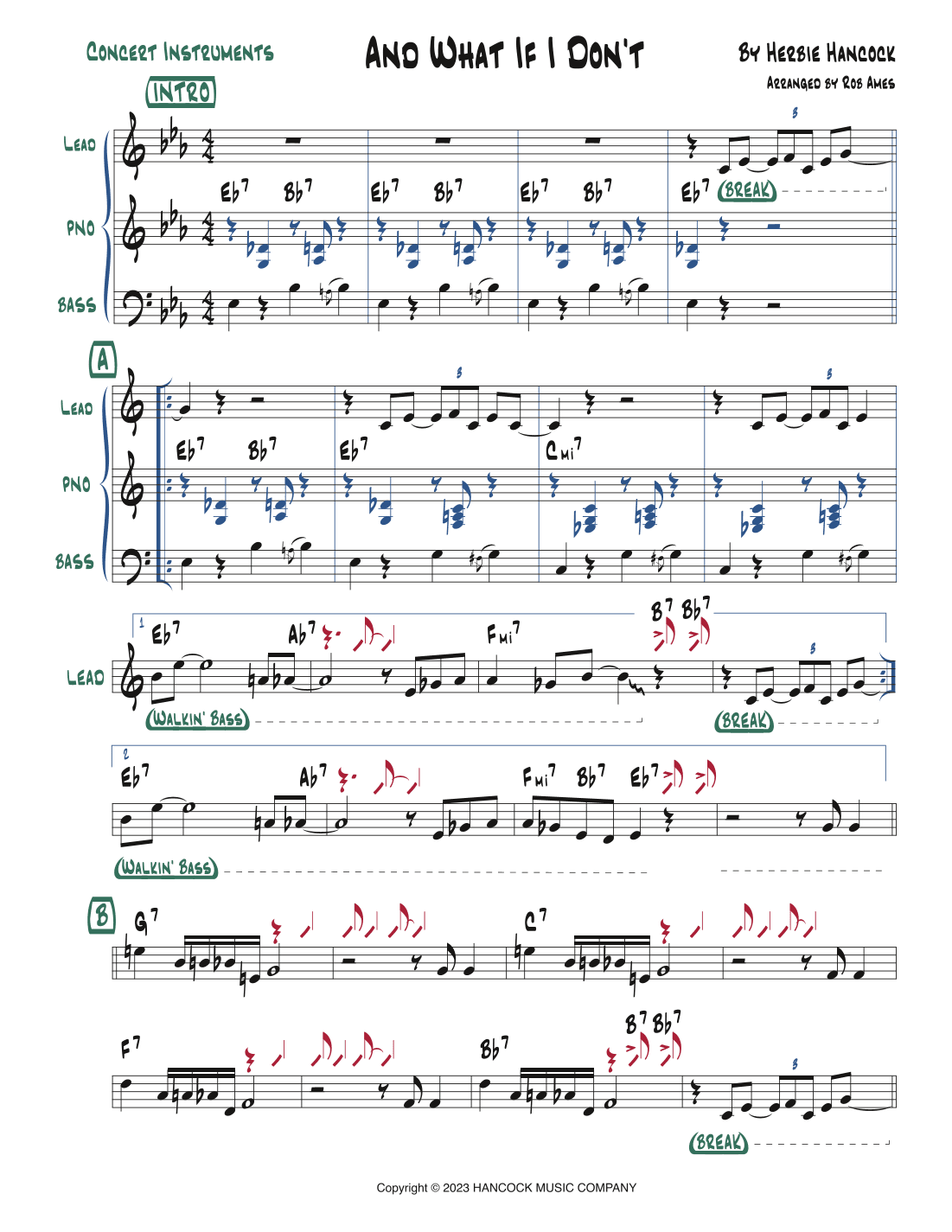 And What If I Don't (arr. Rob Ames)