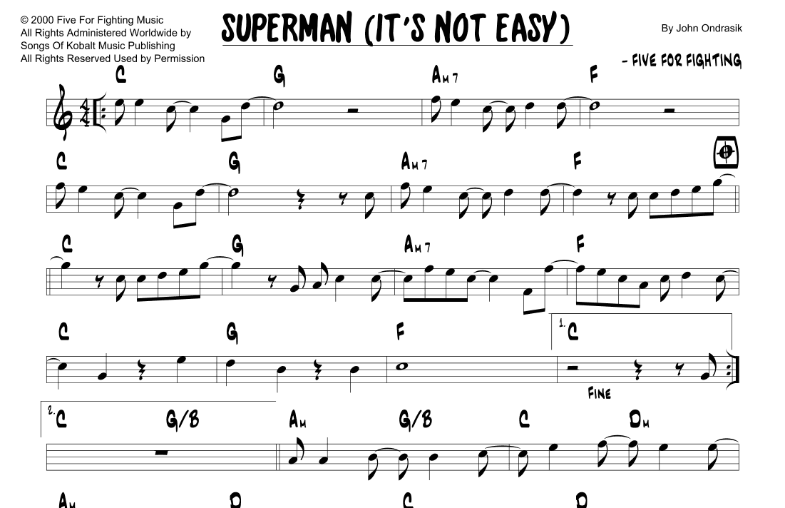 Superman (it's Not Easy) (arr. Joseph Hasper)