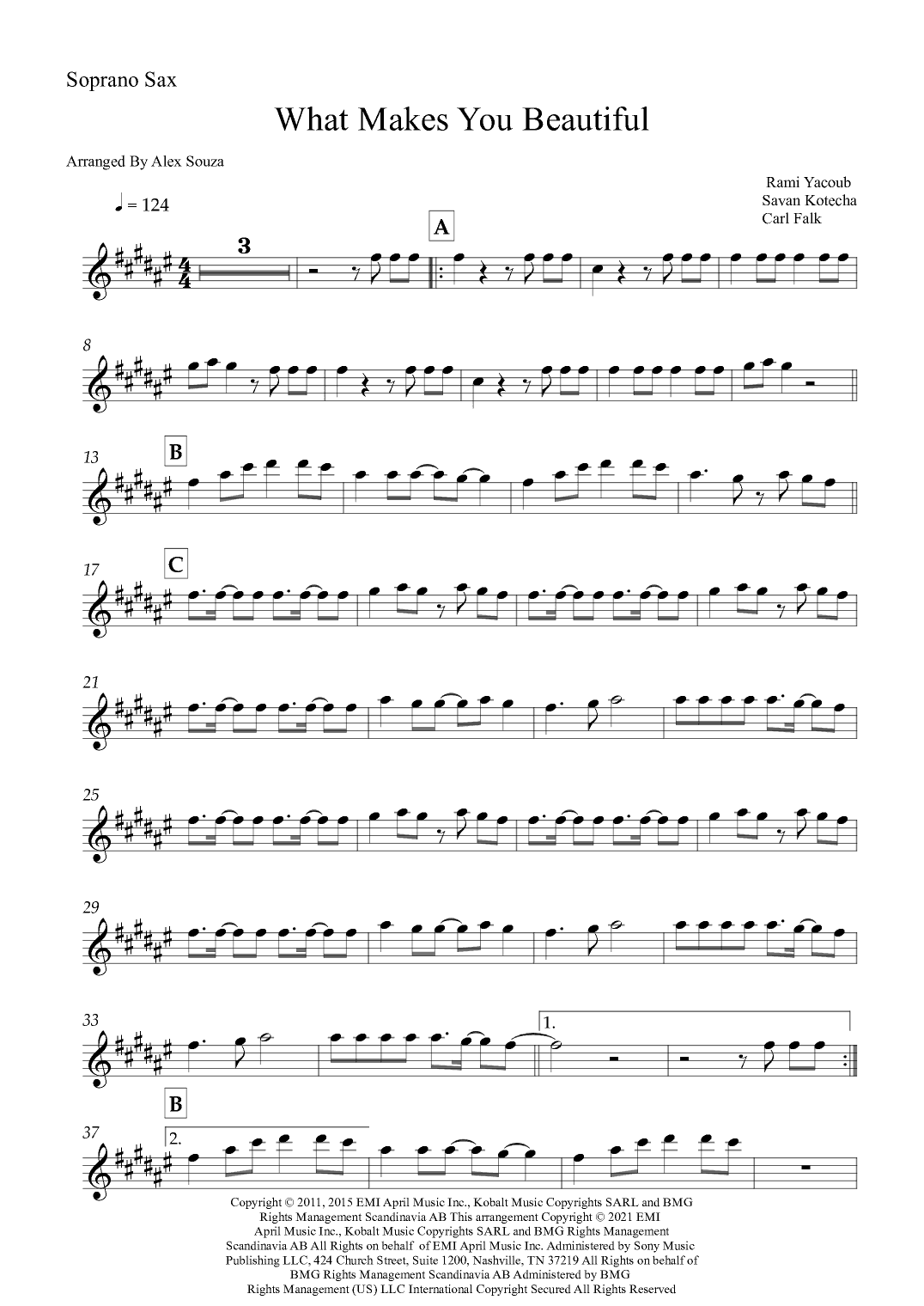 What Makes You Beautiful (arr. Alex Souza)