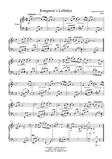 Kangaroo´s Lullabye