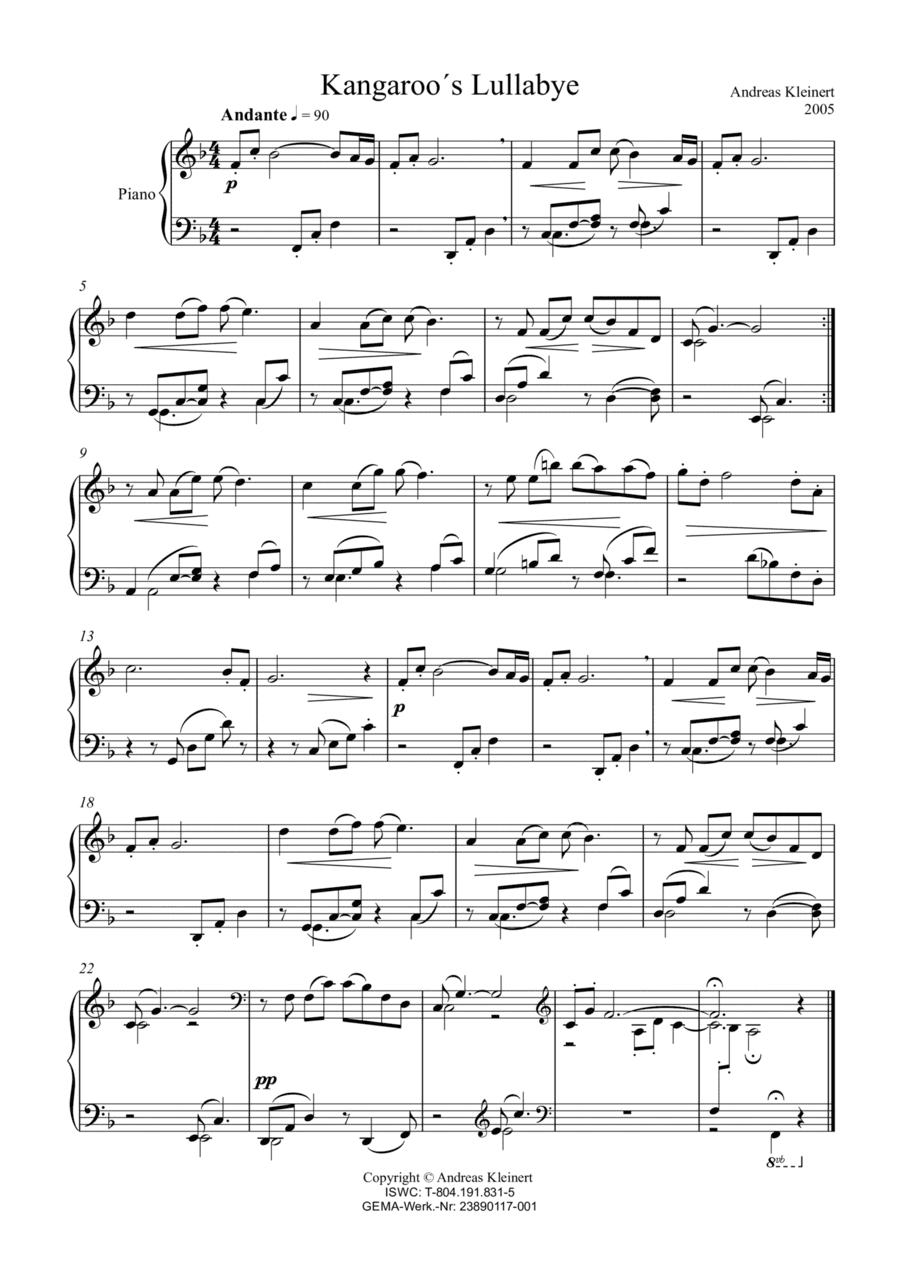 Kangaroo´s Lullabye