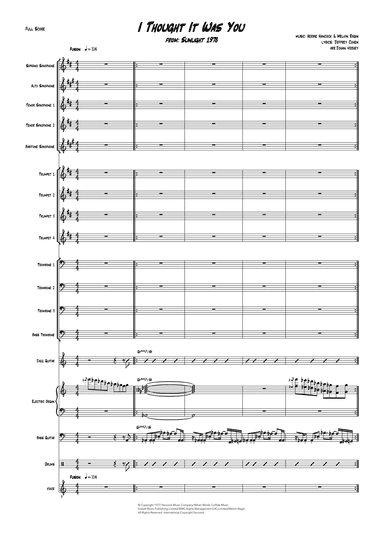 I Thought It Was You (arr. Johan Verhey)