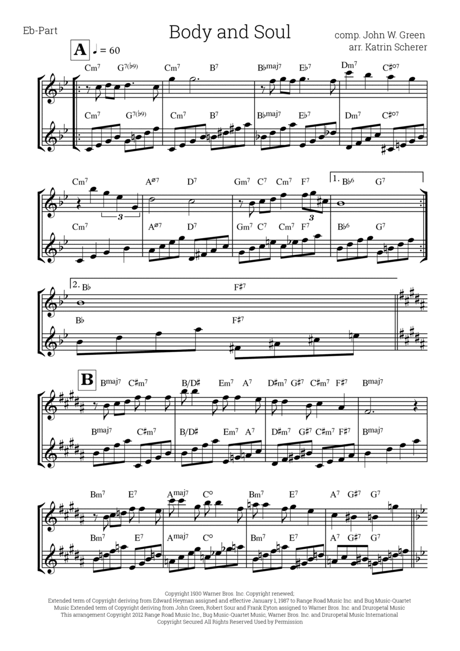 Body And Soul (arr. Katrin Scherer)