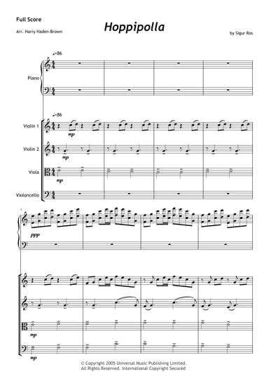 Hoppipolla (arr. Harry Haden-Brown)