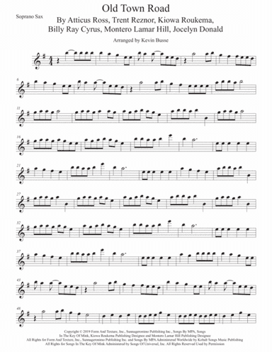 Old Town Road (remix) (arr. Kevin Busse)