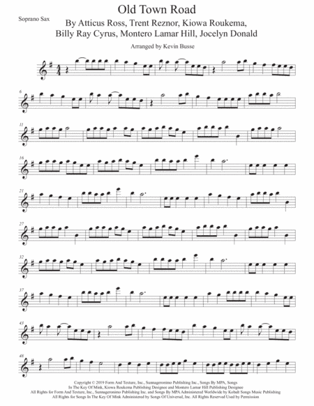 Old Town Road (remix) (arr. Kevin Busse)