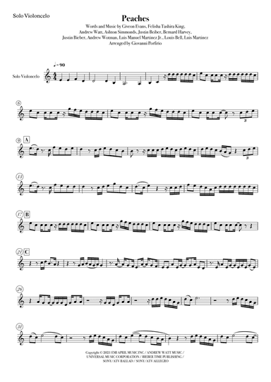 Peaches (arr. Giovanni Porfirio)